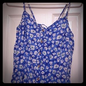 Floral blue sundress